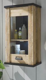 K�che H�ngeschrank Stove in Used Wood hell und anthrazit K�chenschrank h�ngend 50 x 90 cm
