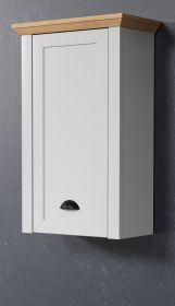Badezimmer H�ngeschrank Landside in grau und Eiche Artisan Landhaus Badschrank h�ngend 46 x 73 cm