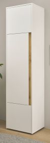 Aktenschrank Center in wei� und Wotan Eiche Stauraumschrank f�r Homeoffice und B�ro 50 x 200 cm