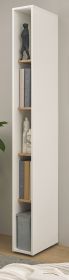 Aktenregal Center in wei� und Wotan Eiche Standregal f�r Homeoffice und B�ro 20 x 200 cm