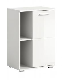 Schuhschrank Grazie in wei� Hochglanz Flurkommode 55 x 79 cm