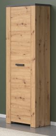 Garderobenschrank Follow in Artisan Eiche und Matera grau Flur Garderobe 62 x 199 cm